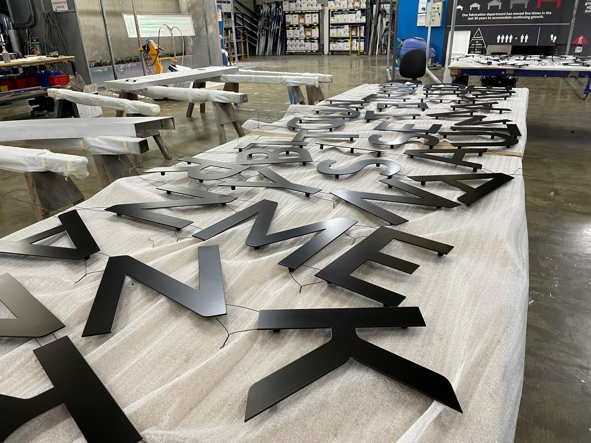Custom Flat-Cut 3D Letters For Shop Signs - Choose Acrylic, Perspex, Foamex, Or Aluminium Composite